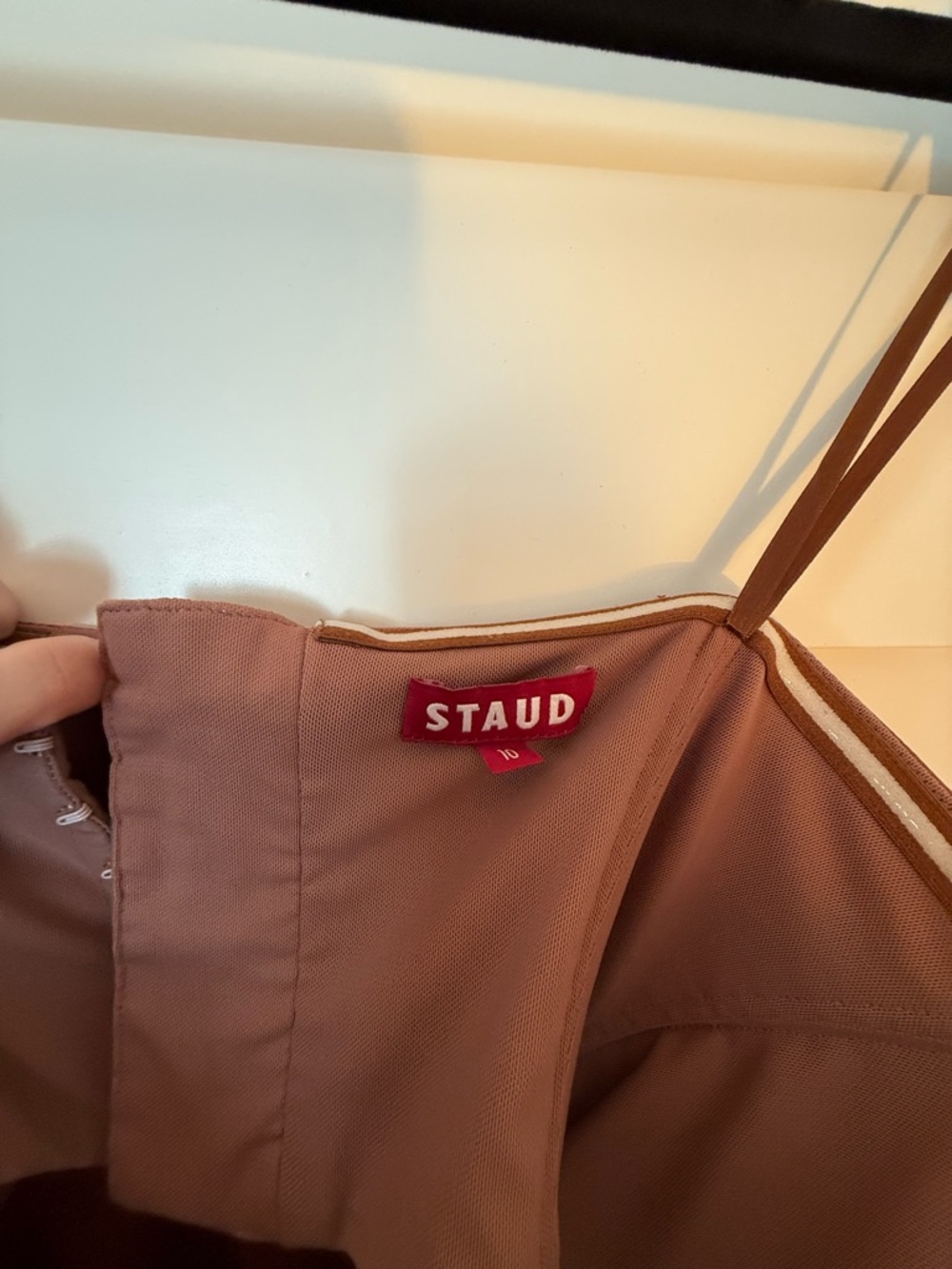 Staud Casey Satin Strapless Maxi Dress - Picture 5 of 7